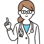 Female Doctor Pointing A Finger SVG Icon